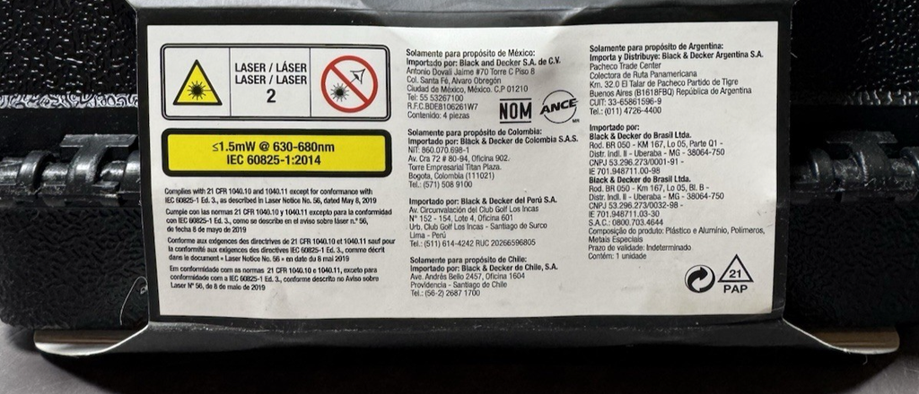 DeWalt DW08802 36' Self-leveling Cross Line Laser Level New w/ Case - Brand New #5