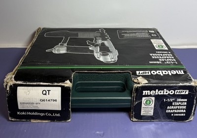 Metabo N3804AB3 18-Gauge 1/4" Narrow Crown Finish Stapler Pneumatic Air Tool-NEW #5