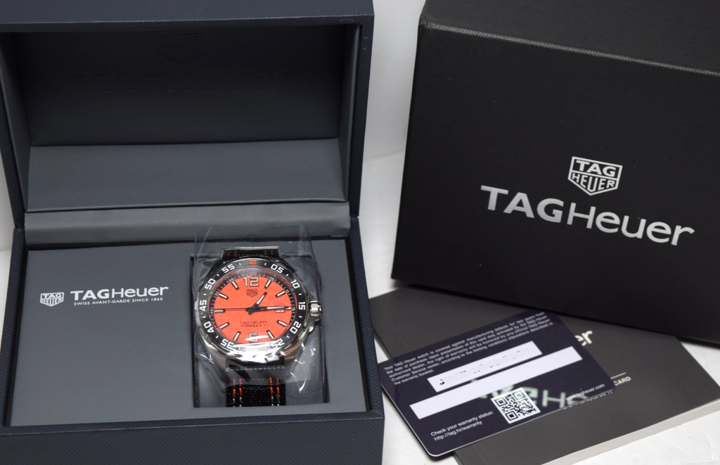 Tag Heuer Formula 1 Orange Dial 43 mm Box Stainless Steel Quartz WAZ101A.FC8305 #9