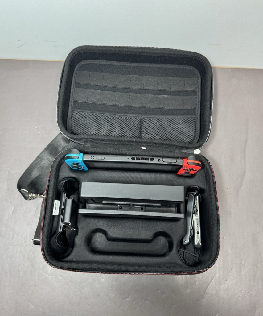 Nintendo Switch Handheld Console HAC-001 w/ controller/dock/case #5