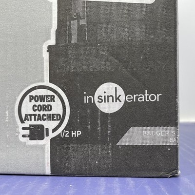 InSinkErator Badger 5 Garbage Disposal with Power Cord Factory Sealed - NEW #2