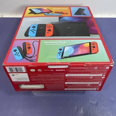 Nintendo Switch OLED Handheld Console - 64GB - Blue/Neon Red/Neon #2