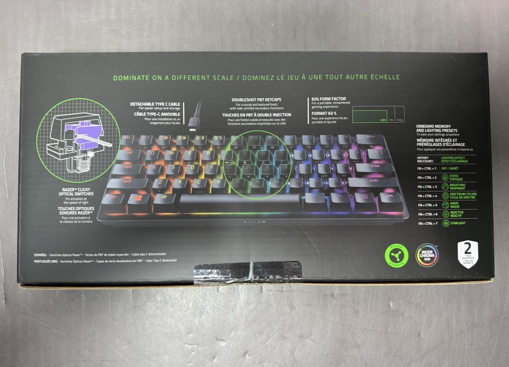Razer Huntsman Mini 60 TKL Gaming Keyboard Black - NEW #2