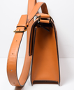 MCM Signature Visetos Tracy Shoulder Bag In Cognac in Boston