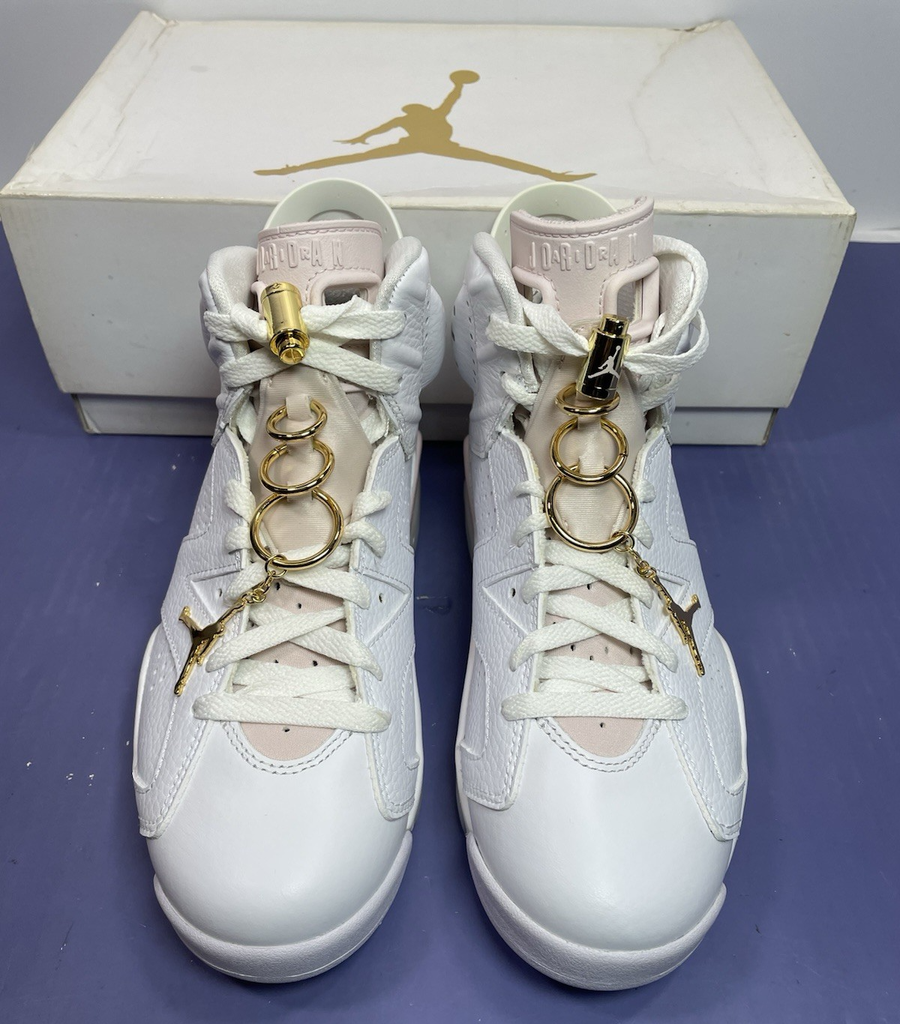 Nike - Air Jordan 6 Retro Gold Hoops DH9696-100 Women's Size 8 - #3