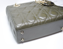 Christian Dior Small Lady My ABCDior Cannage Quilt Lambskin Olive Taupe Lambskin price
