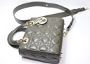 Christian Dior Small Lady My ABCDior Cannage Quilt Lambskin Olive Taupe Lambskin – photo-4