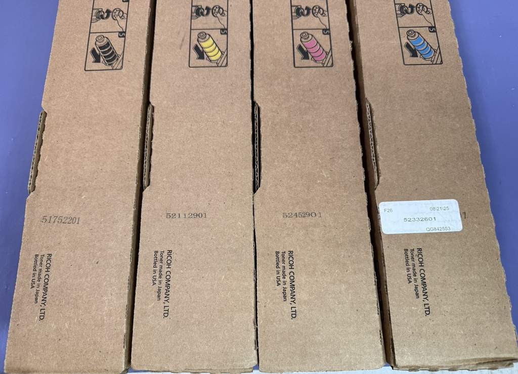 Genuine Ricoh 4 SET IM C3010/C3510 CMYK Toners 842553 842552 842551 842550 NEW #4