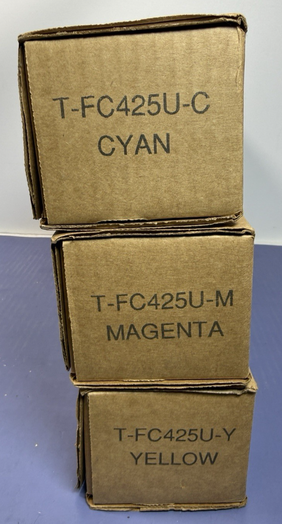 Genuine Toshiba T-FC425U Toner Lot Of 3  CMY FAST SHIPPING  BRAND NEW #2