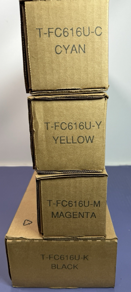 Genuine Toshiba T-FC616U CMYK Set T-FC616U-K T-FC616U-C T-FC616U-M T-FC616U-Y #2