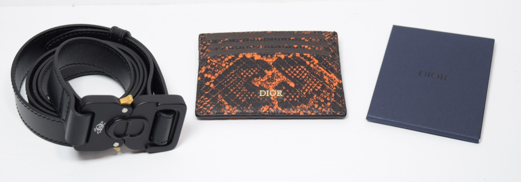 Dior x Cactus Jack Python Saddle Bag + Card Holder Set Travis Scott BNWT Rare #11