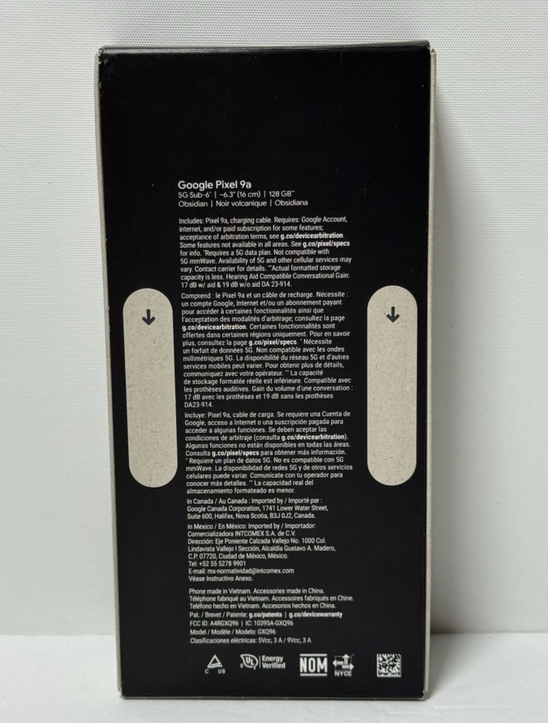 Google Pixel 9a Obsidian 128GB Unlocked - New Sealed #1