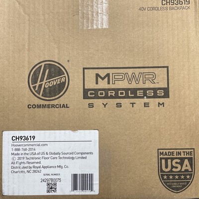 Hoover HVRPWR 40V Cordless Backpack Vac 6 qt - CH93619 #2