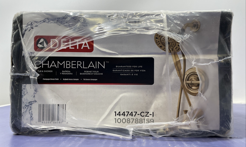 Delta CHAMBERLAIN - 144747-CZ-1 - Tub & Shower Champagne Bronze Brand New Sealed #1