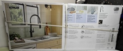 KOHLER Clarus Semi-Professional Pull Down Sprayer Kitchen Faucet in Matte Black #1