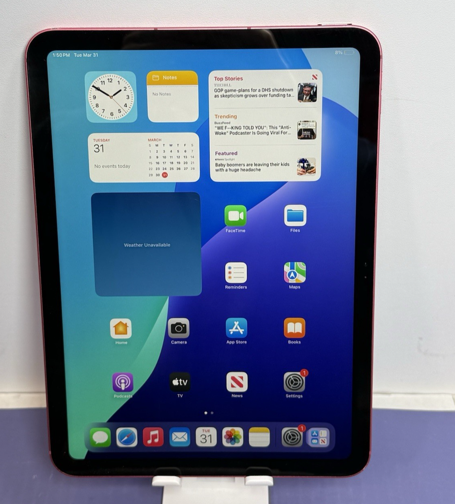 Apple iPad A16 chip 11" with Wi-Fi only 128GB  Pink - 100% battery #1