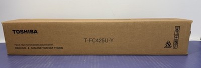 Genuine Toshiba T-FC425U-Y Yellow Toner Cartridge Brand New Factory Sealed #1