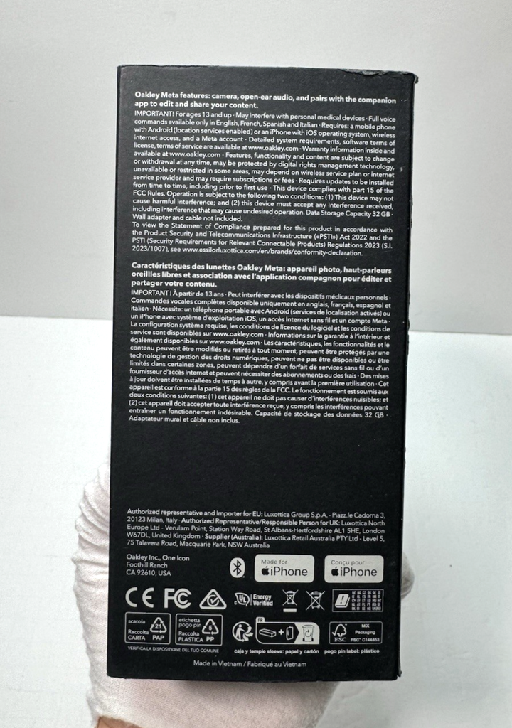Oakley Meta HSTN AI Smart Glasses White (Warm Grey) Frames #9