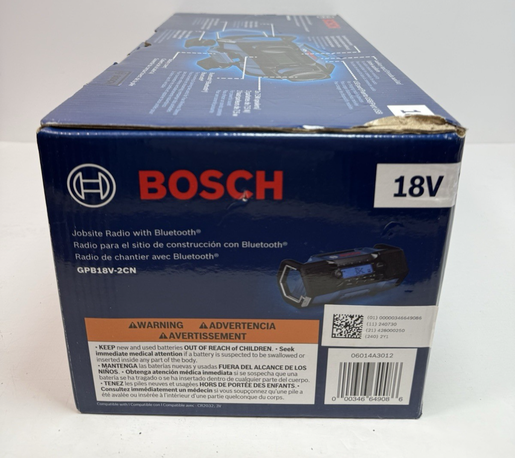 Bosch GPB18V-2CN 18V Job-site Radio w/ Bluetooth Compact High Performance-New #3