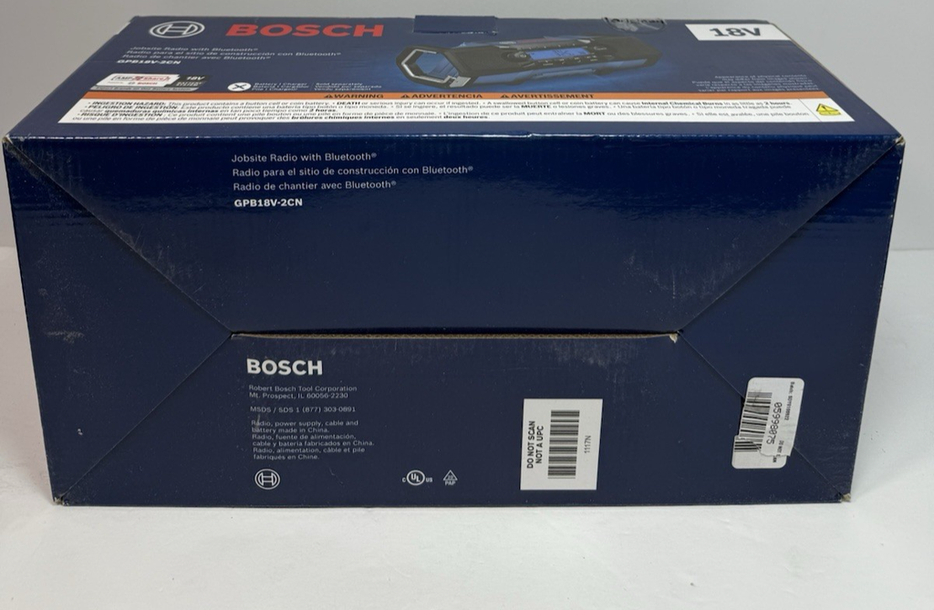 Bosch GPB18V-2CN 18V Job-site Radio w/ Bluetooth Compact High Performance-New #4