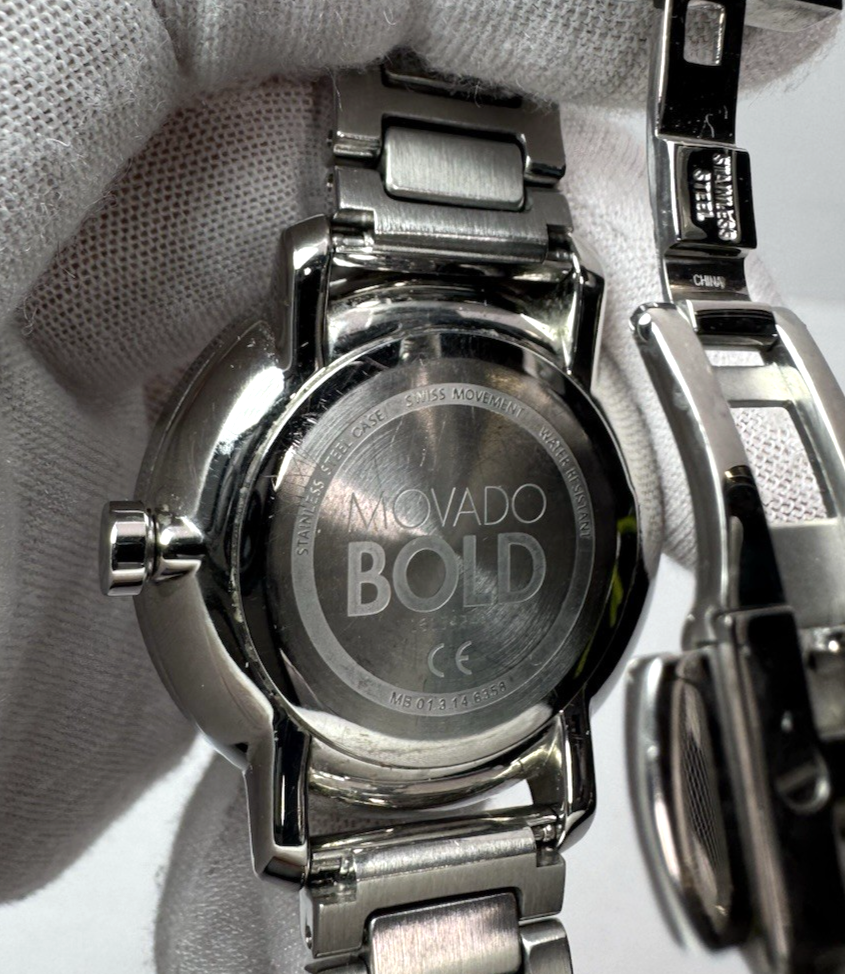 Movado Bold Stainless Steel Ladies' Watch, Silver Dial - MB01.3.14.6356 #7