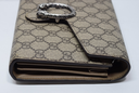 Gucci Dionysus GG Supreme Wallet On Chain Beige Tiger Head Crossbody in Boston