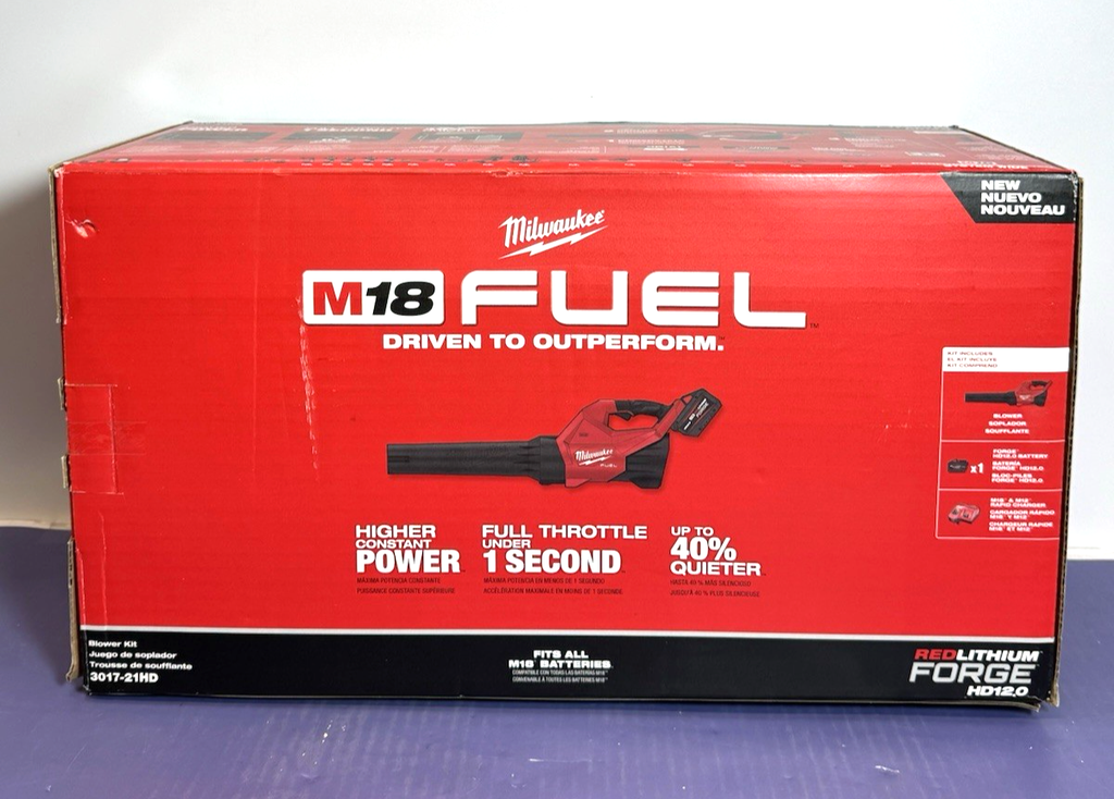 Milwaukee 3017-21HD M18 Fuel Handheld Leaf Blower Kit 120 Mph, W/ Batt & Charger #2