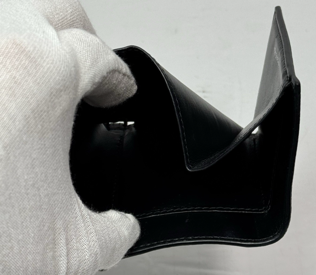 Balenciaga B Logo Mini Wallet On Chain Black Leather #8