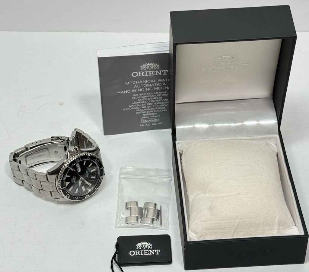 Orient Kamasu Dive Automatic Black Dial Watch - 40MM #10