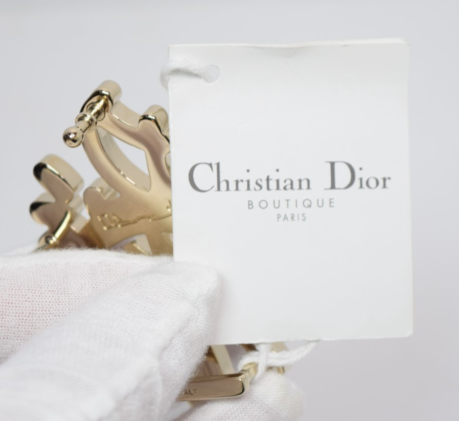 Dior x CACTUS JACK Belt Buckle Gold/Coffee Brown -4919OTECD #2