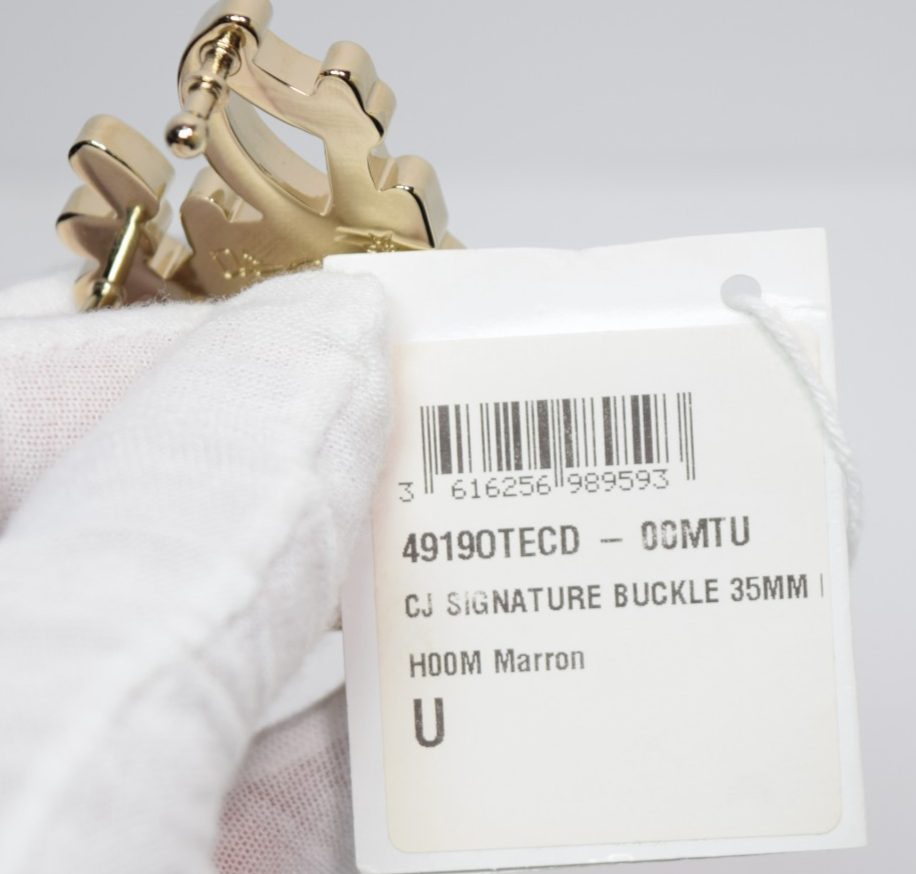 Dior x CACTUS JACK Belt Buckle Gold/Coffee Brown -4919OTECD #3