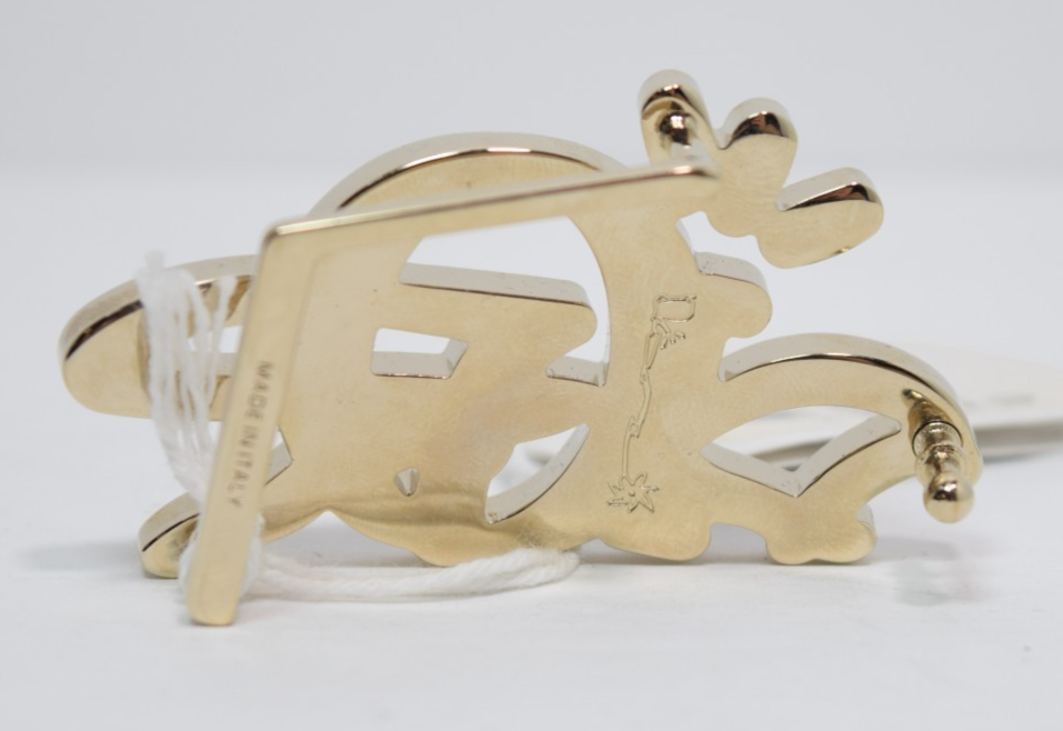 Dior x CACTUS JACK Belt Buckle Gold/Coffee Brown -4919OTECD #4