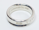 Size 10 Tiffany & Co 1837 Ring Concave Unisex in Sterling Silver - Exc Preowned cost