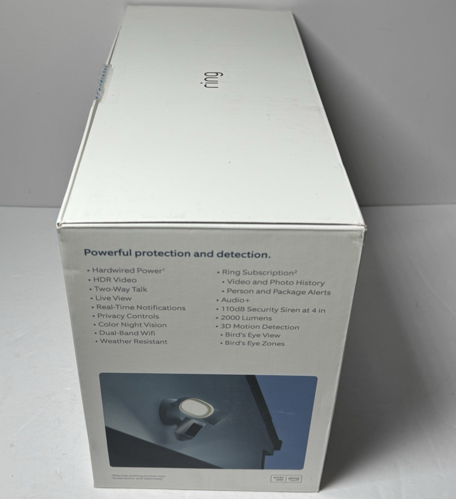Ring Floodlight Cam Wired Pro White-Open Box #4