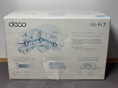 TP-Link Deco 7 Pro BE11000 Tri-Band Wi-Fi 7 Whole Home Mesh Router System -NEW #1