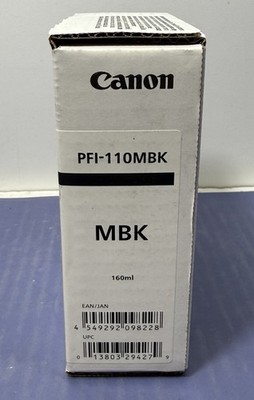 Canon PFI-110MBK PFI-110 MBK Ink Cartridge - Matte Black 2367C001[AA] NEW SEALED #3