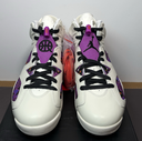 Nike Air Jordan 6 Retro Quai 54 Sail Black Purple CZ4152-101 Men's Size 10 -NIB used