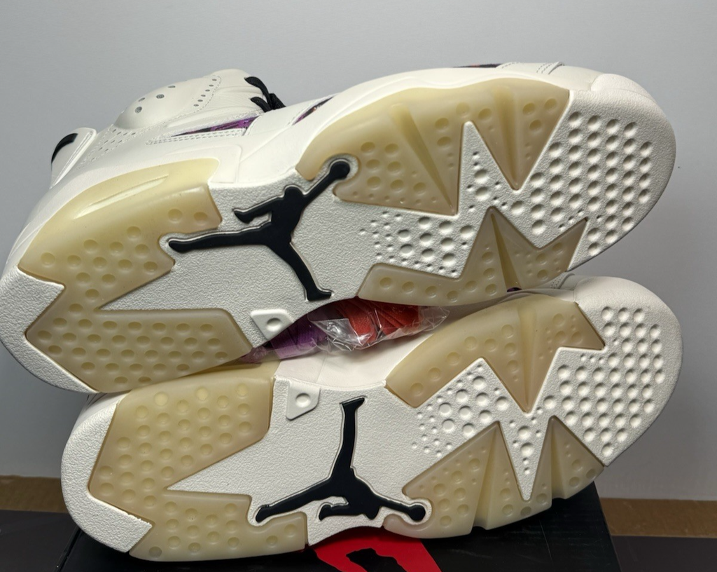 Nike Air Jordan 6 Retro Quai 54 Sail Black Purple CZ4152-101 Men's Size 10 -NIB #4