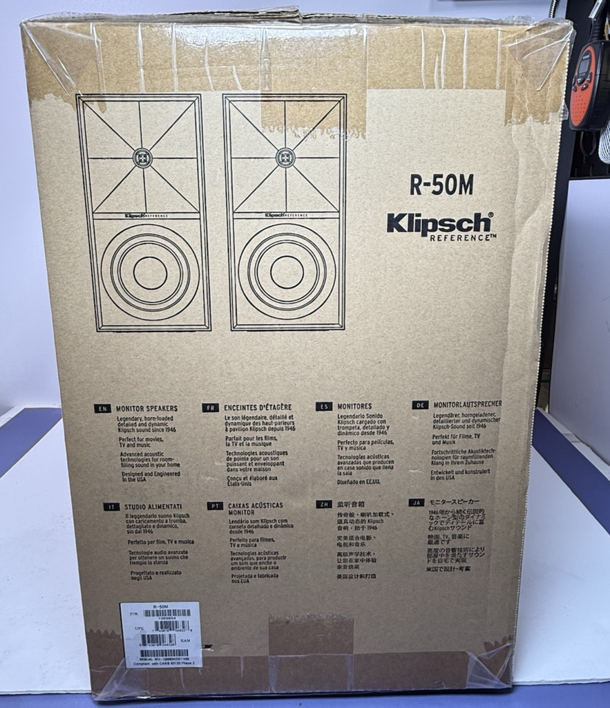 Klipsch R-50M Reference Monitor Speakers -Open Box #5