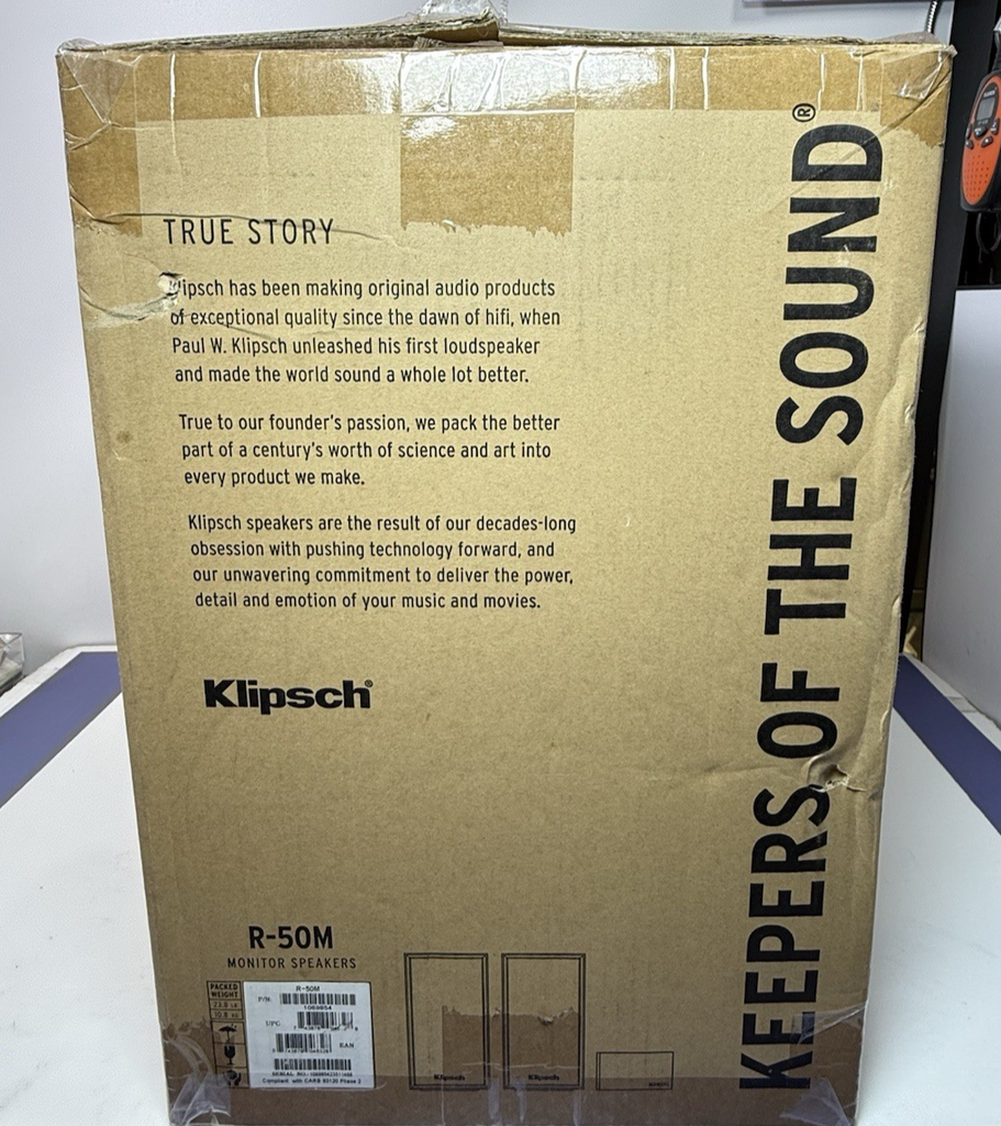 Klipsch R-50M Reference Monitor Speakers -Open Box #8