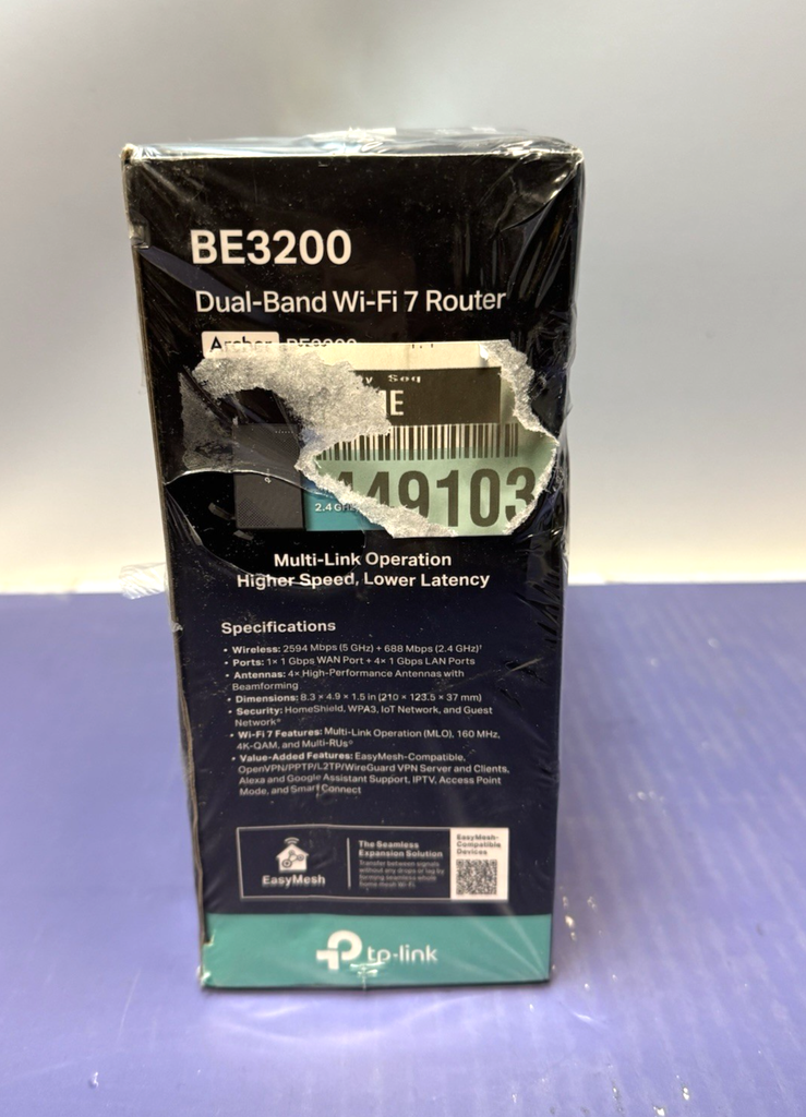 TP-LINK Archer BE3200 Dual Band Wi-Fi 7 Router Sealed - Brand New #2