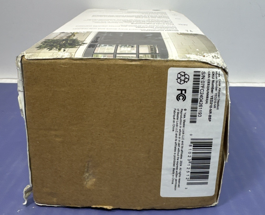 Yale Master Lock Electronic Keypad Deadbolt in Black Suede Finish -BRAND NEW #1