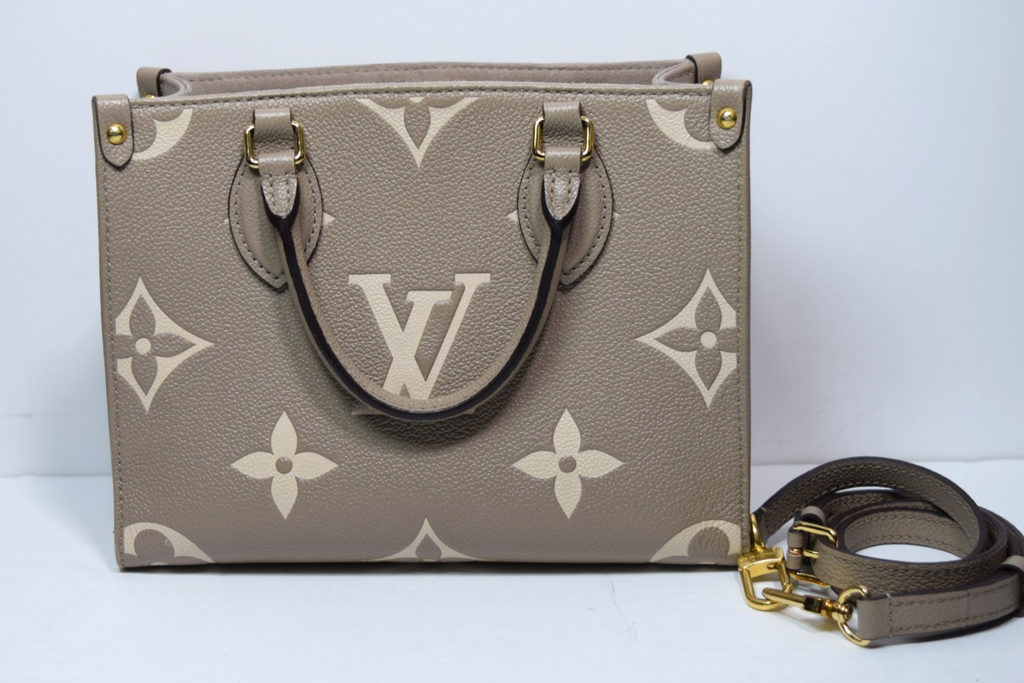 Louis Vuitton OnTheGo PM M45779 Beige Monogram Gold Hardware w/ strap #1