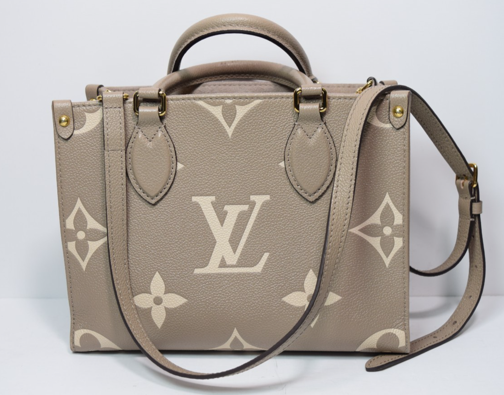 Louis Vuitton OnTheGo PM M45779 Beige Monogram Gold Hardware w/ strap #7