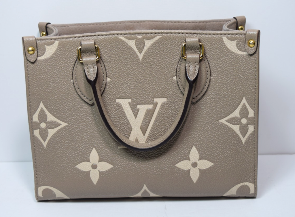 Louis Vuitton OnTheGo PM M45779 Beige Monogram Gold Hardware w/ strap #8