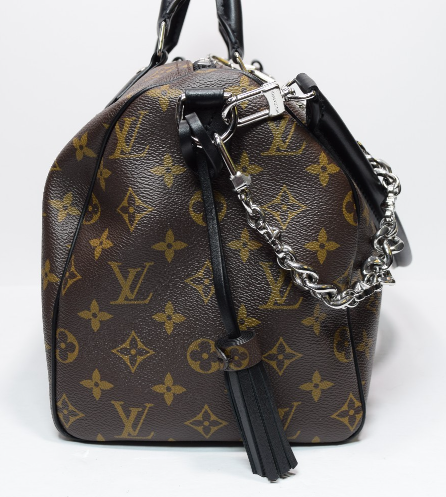 Louis Vuitton Dark Speedy Bandouliere Bag Monogram Canvas 30 - M12243 #6