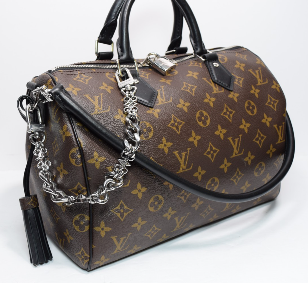 Louis Vuitton Dark Speedy Bandouliere Bag Monogram Canvas 30 - M12243 #2