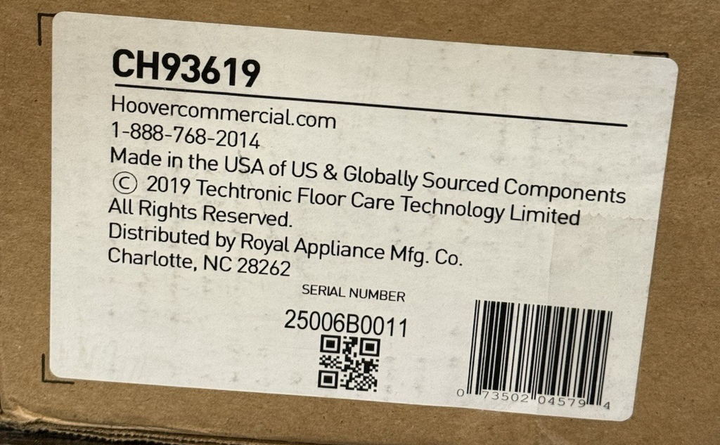 Hoover CH93619 40V Cordless Backpack Vacuum Commercial Lightweight-Open Box #1