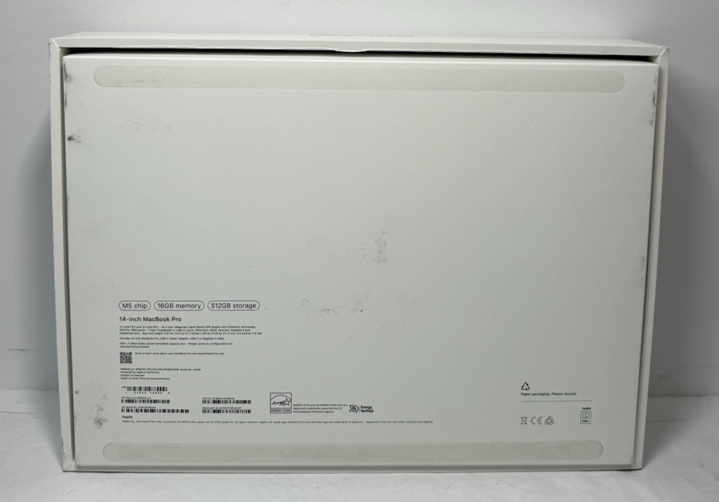 Apple MacBook Pro 14" M5 10C GPU 4.6GHz 16GB RAM 512GB SSD MDE04LL/A, 100% batt #2