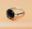 PANDORA Retired Midnight Star Ring 190910NBC -Size 6.5 used